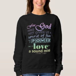 Camiseta 2 Timothy 1:7 Scripture Power Love Mind