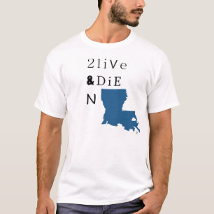 Camiseta 2 vivo & morre o LA de N