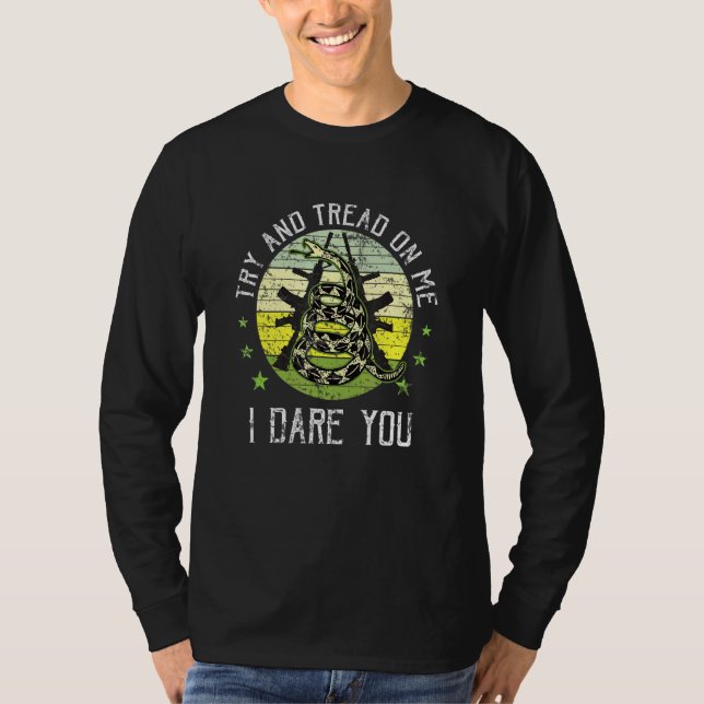 Camiseta 2a Pro Gun Rights Dont Tread Libertarian Gadsden S (Frente)
