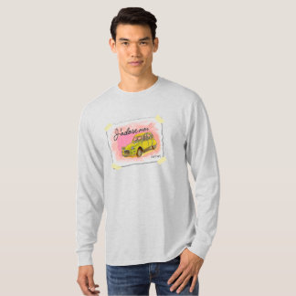 Camiseta 2CV amarelo clássico em cinzas leves