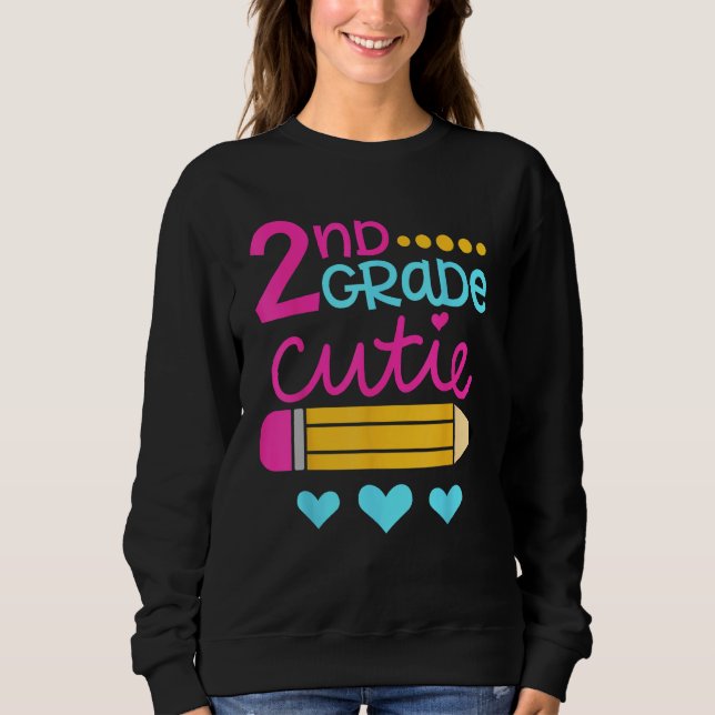 Camiseta 2nd Grade Cutie First Day of School Back to School (Frente)