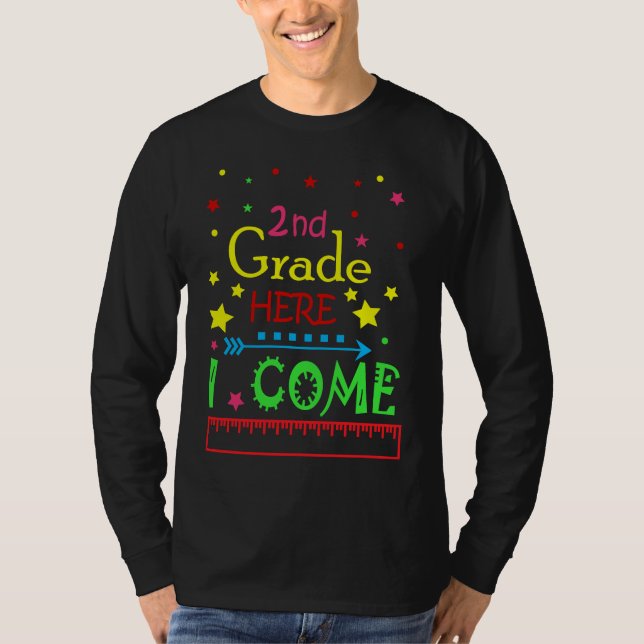 Camiseta 2nd grade here i come (Frente)