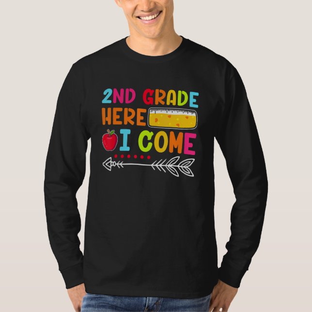 Camiseta 2nd Grade Here I Come Happy First Day Of School  2 (Frente)