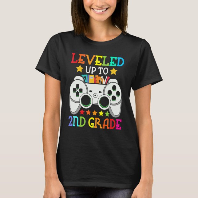 Camiseta 2nd Grade Level Unlocked Video Game Back To School (Frente)