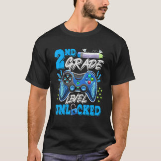 Camiseta 2nd Grade Level Unlocked Video Game Back To School