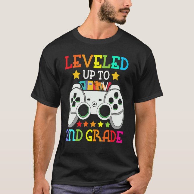 Camiseta 2nd Grade Level Unlocked Video Game Back To School (Frente)