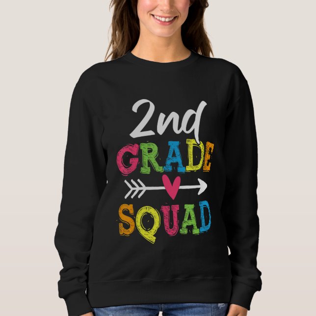 Camiseta 2nd Grade Squad Back To School Second Grade Teache (Frente)