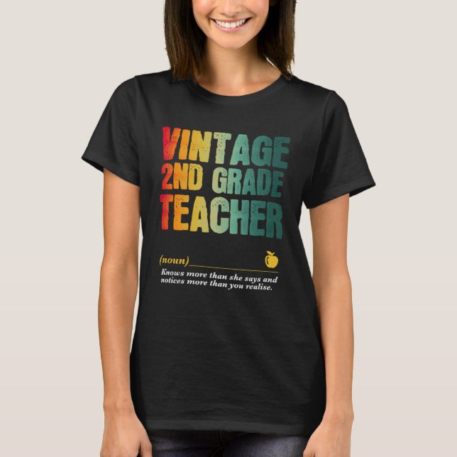 Camiseta 2nd Grade Teacher Appreciation Week Back to School (Frente)