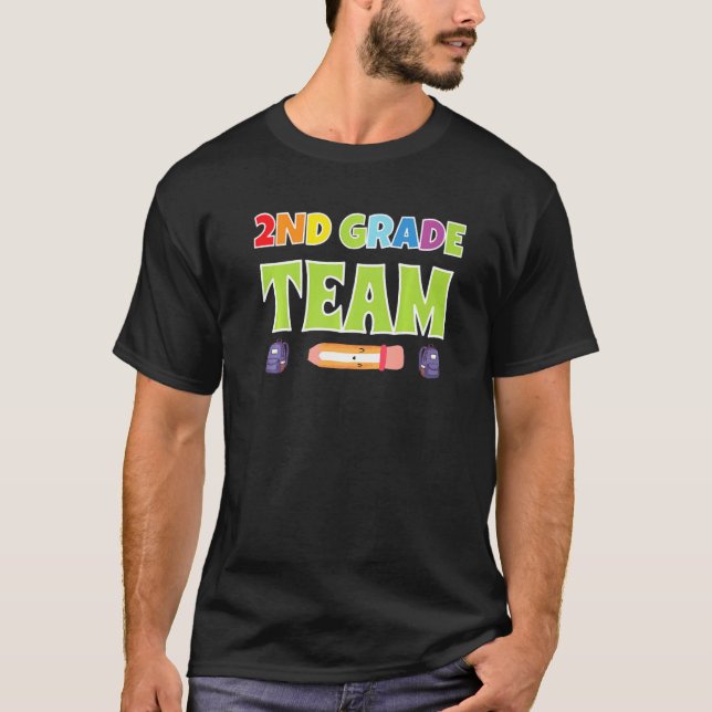 Camiseta 2nd Grade Team Second Grade 2nd Class Boys (Frente)