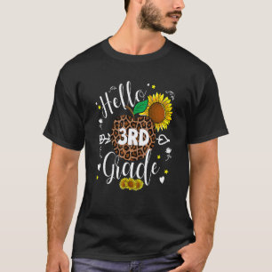 Camiseta 3ª Série de volta às aulas estampa de leopardo gir