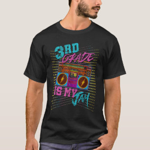 Camiseta 3ª Série É Minha Onda 80s Vintage Boombox Estudant