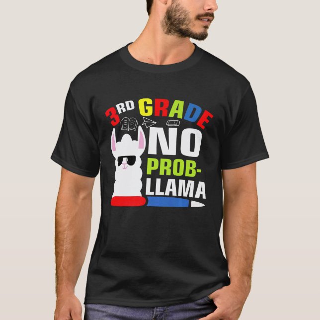 Camiseta 3ª série sem prob Llama  3ª série sem prob Llama P (Frente)