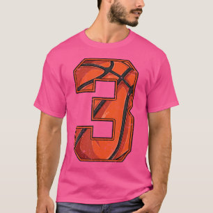 Camiseta 3º aniversário de 3 anos de basquete 3 anos