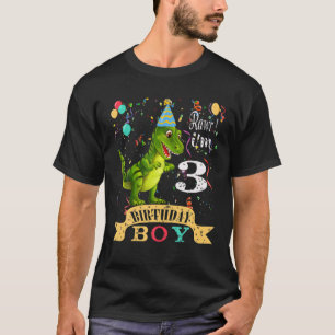 Camiseta 3º aniversário do Presente Incrível Sine 2017 Dino