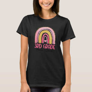 Camiseta 3º ano aqui vou eu arco-íris aquarela de volta às