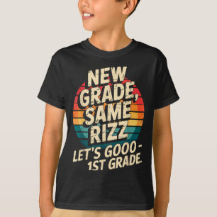 Camiseta 3º ano de volta à escola novo ano mesmo rizz 