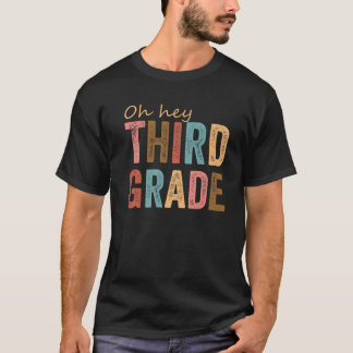 Camiseta 3º Ano De Volta Às Crianças De Escola