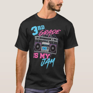 Camiseta 3º ano é o meu Jam Vintage, 80s Professor de Boomb