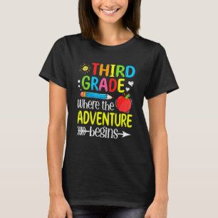 Camiseta 3º ano Onde a Aventura Começa Terceiro Aluno