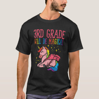 Camiseta 3º Grau, 3º Trimestre, Unicórnio Mágico Primeiro D