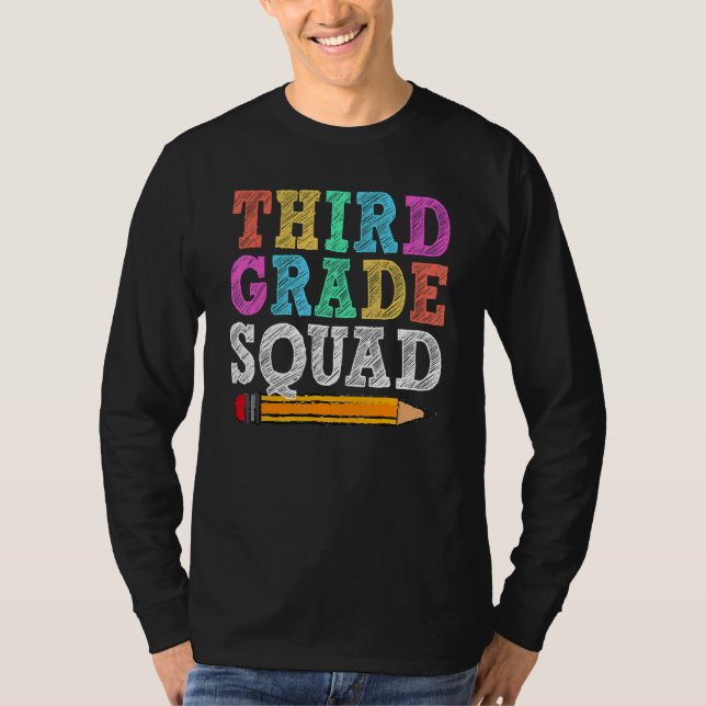 Camiseta 3º Grau Esquadrão 3º Equipe de Estudantes de Profe (Frente)