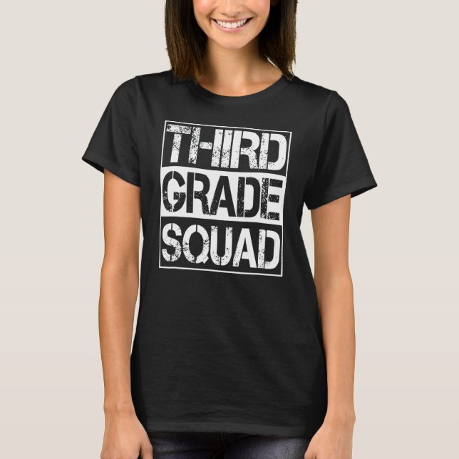 Camiseta 3º Grau Quadrado 3º Grau de Volta à Escola (Frente)