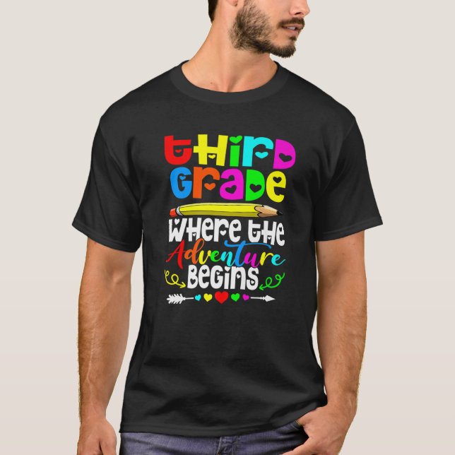 Camiseta 3º Grau Quando A Aventura Começa No Terceiro Grau  (Frente)