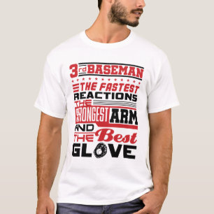 Camiseta 3º jogador de base do Softball