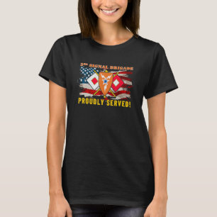 Camiseta 3º Sinal Brigada Exército Sinal Corp Bandeira Amer
