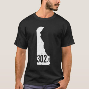 Camiseta 302 Código de Área do Estado Contorno do Orgulho D