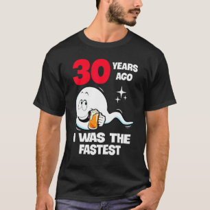 Camiseta 30 Anos Atrás Eu Era O Primeiro Aniversário 30 Ano