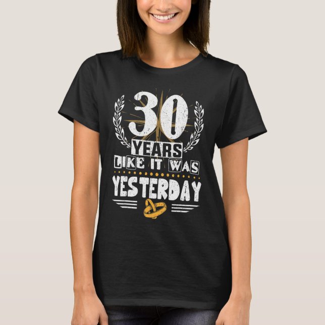 Camiseta 30 Anos Como Era Ontem 30 (Frente)