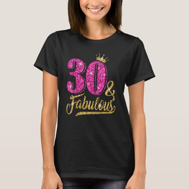 Camiseta 30 Anos De Idade, 30 Anos E aniversário de 30 anos (Frente)