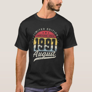 Camiseta 30 Anos De Idade Edição Limitada Incrível Desde 19