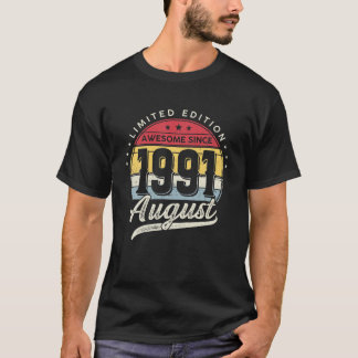 Camiseta 30 Anos De Idade Edição Limitada Incrível Desde 19