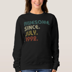 Camiseta 30 Anos De Idade Incrível Desde Julho De 1992 30 B