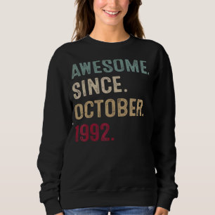 Camiseta 30 Anos De Idade Incrível Desde Outubro De 1992 30
