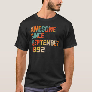 Camiseta 30 Anos De Idade Incrível Desde Setembro De 1992 3