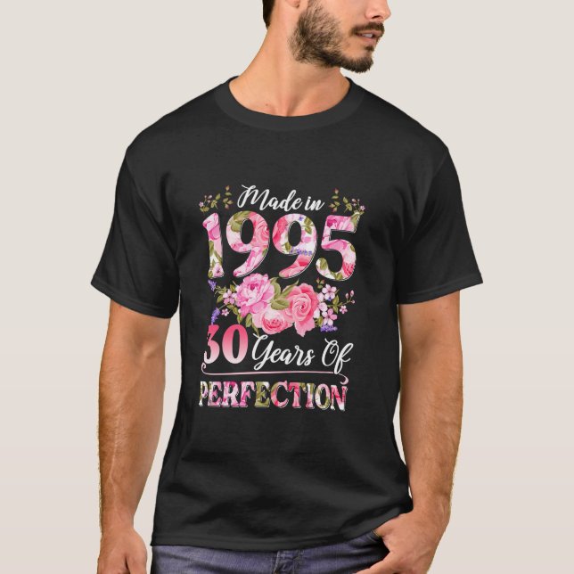 Camiseta 30 Anos De Idade Nascer Em 1995 (Frente)