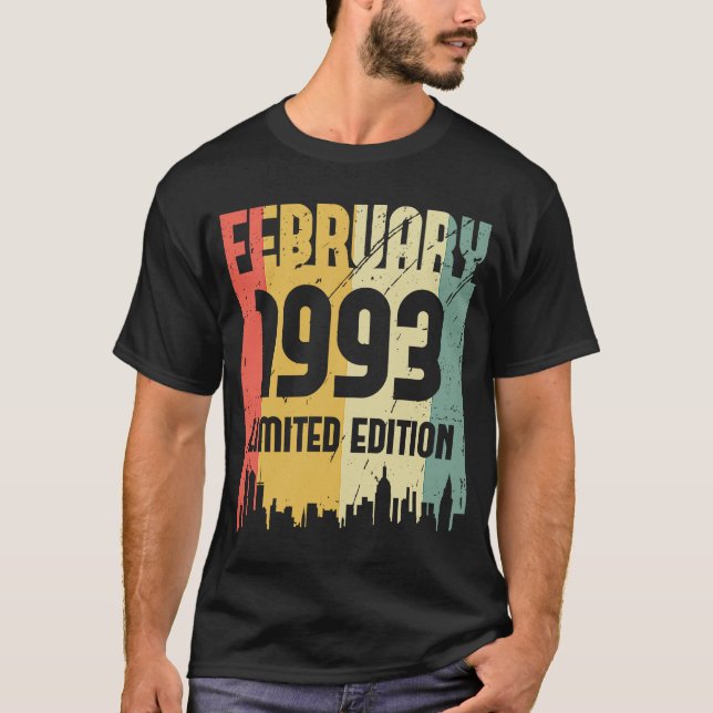 Camiseta 30 Anos De Legenda Desde Fevereiro De 1993 30 Nasc (Frente)