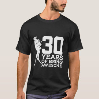 CAMISETA 30 ANOS DE SER INCRÍVEL DIVINDO ANIVERSÁRIO DE 30