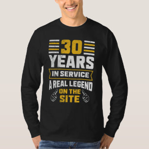 Camiseta 30 Anos De Serviço 30 Anos De Trabalho
