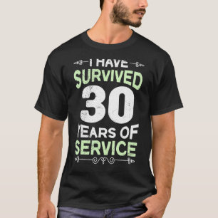 Camiseta 30 Anos De Trabalho Aniversário 30 Anos De Serviço