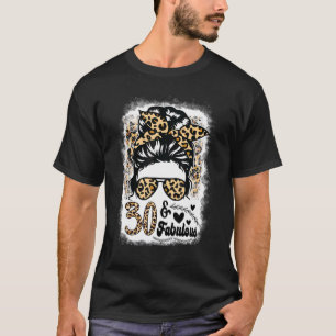 Camiseta 30 Anos Fabuloso, 30 Afro Leopard, Arma Mensageiro