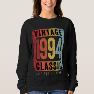 Camiseta 30 anos Vintage 1994 aniversário de 30 anos Decora
