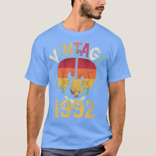 Camiseta 30 anosVintage 1992 Guitar Pick aniversário de 30