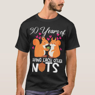 Camiseta 30 Casamento de Aniversário Engraçado Presente 30