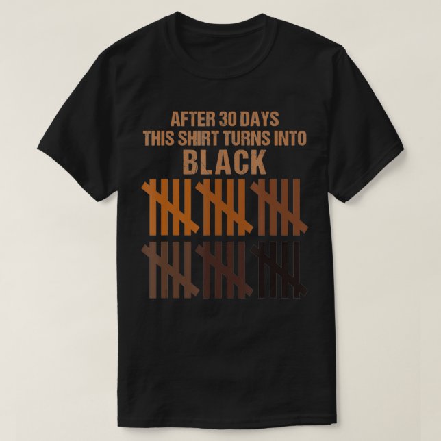 Camiseta 30 days black history month African Americans Afro (Frente do Design)