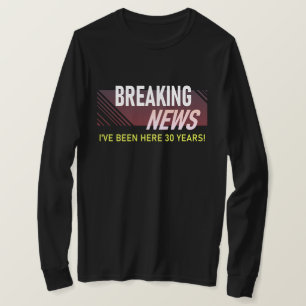 Camiseta 30 de 30 anos de trabalho