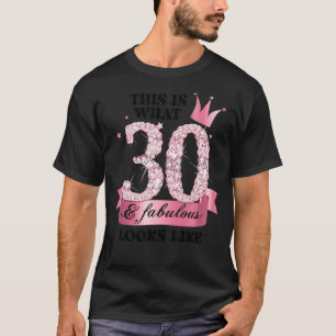 Camiseta 30 e fabuloso Grupo de Partido Branca Rosa Candid
